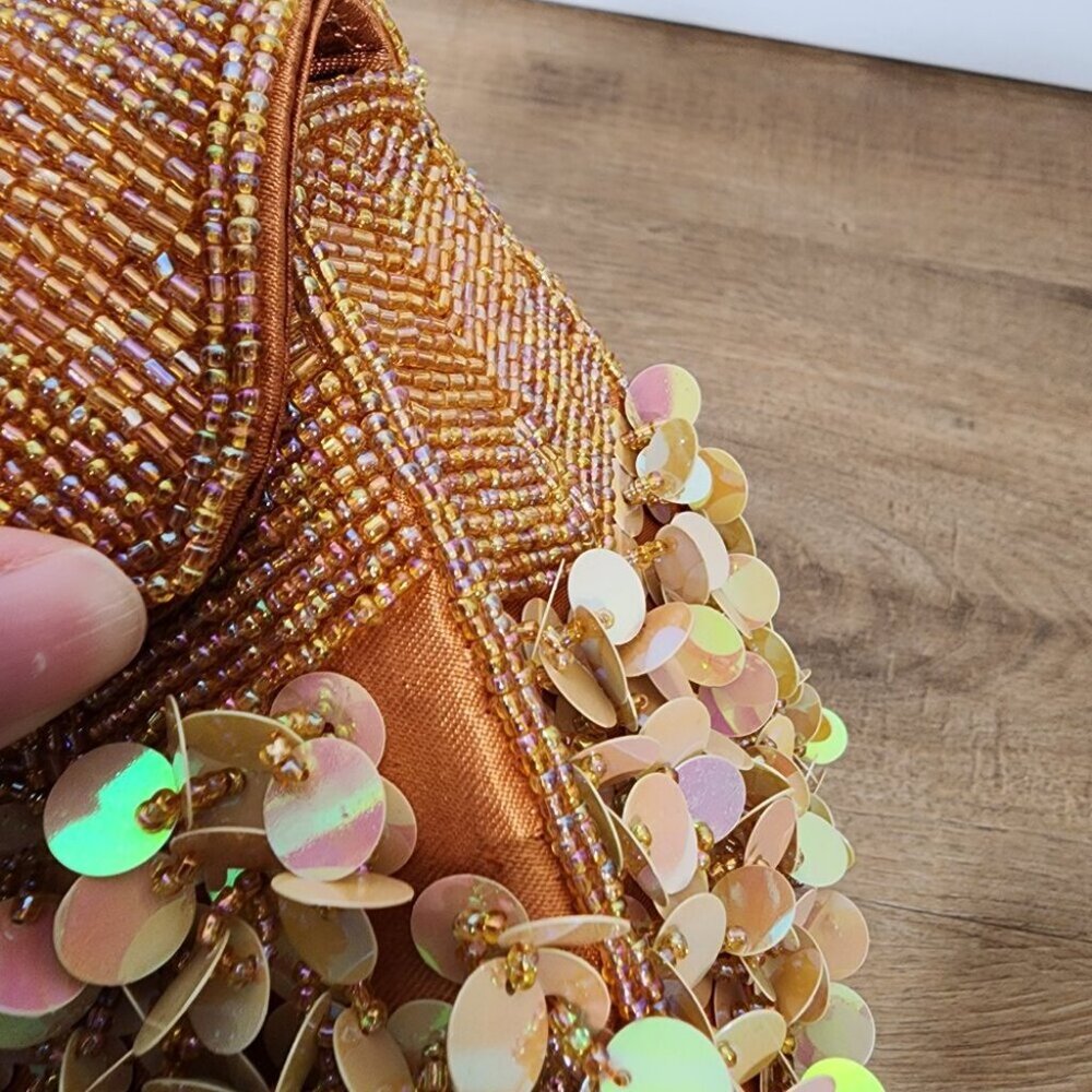 Vintage Cadari Beaded Sequin Clutch Evening bag - Picture 6 of 11
